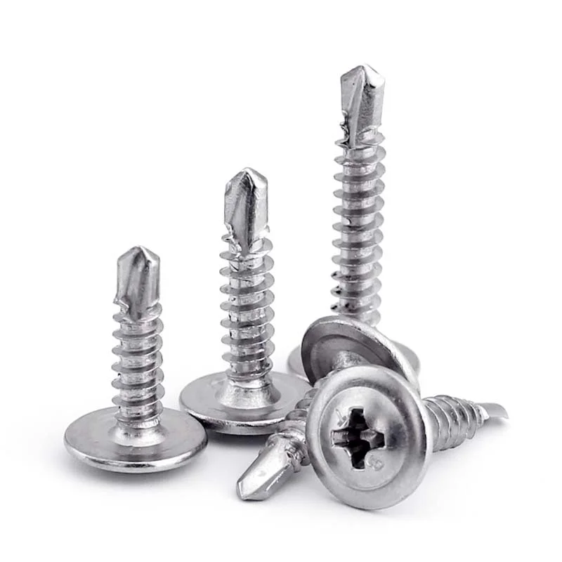 

Stainless Steel Phillips Cross Recessed Thread Truss Head Drill Tail Self Tapping Screw Thread Flat Self Drilling Bolt M4.2 M4.8