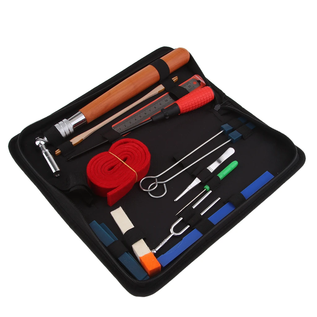 

14 Count Piano Tuning Kit Mute Temperament Strip Fixing Tool Professional