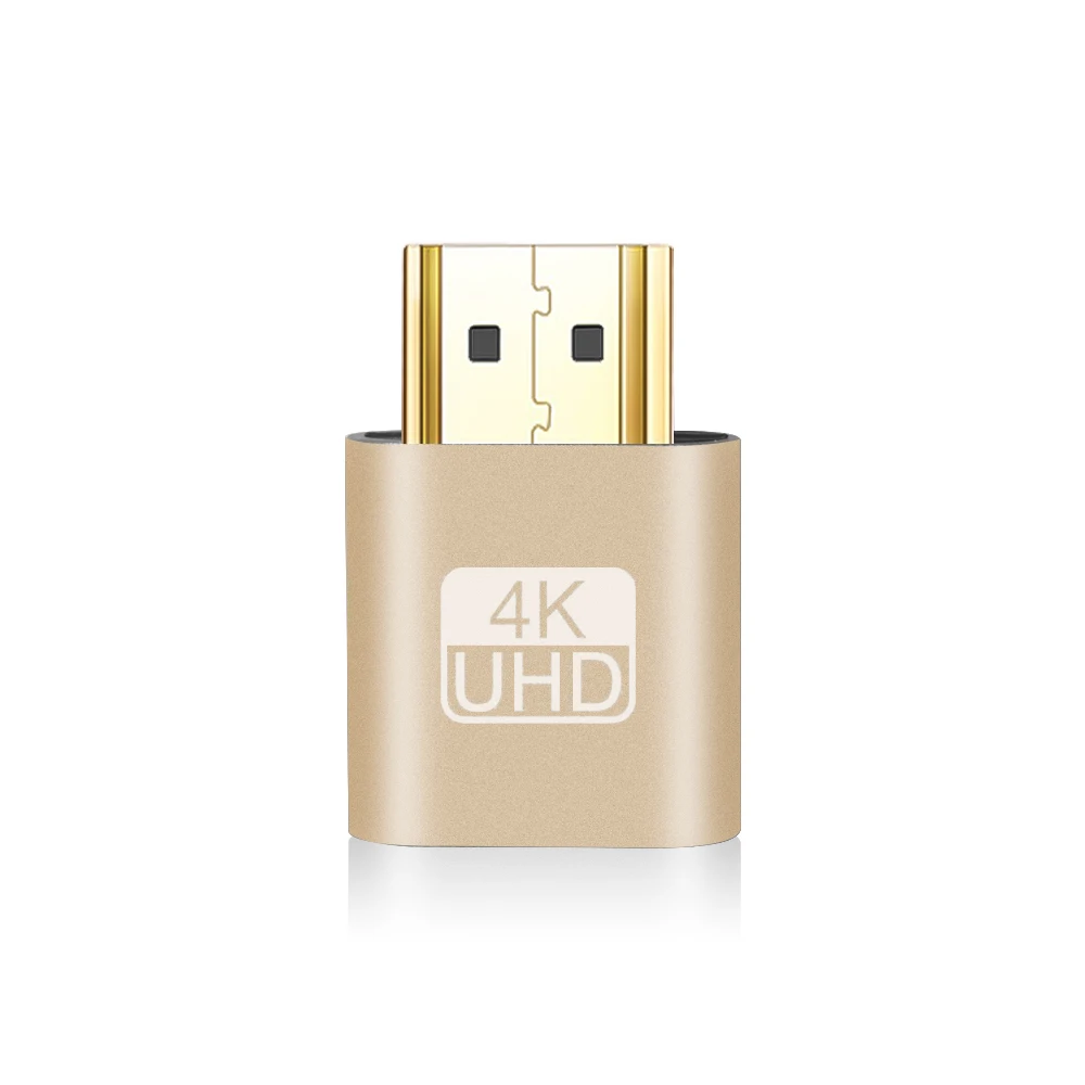 Адаптер Виртуального дисплея kebidu VGA 1 4 DDC EDID Подключаемая штепсельная вилка без