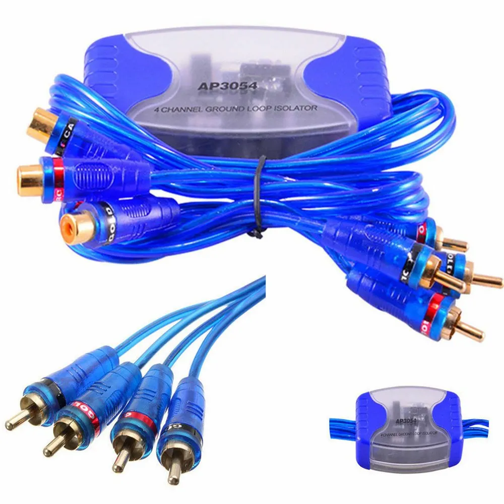 Универсальный шумоподавитель 4 канальный RCA подавитель аудиошумового фильтра