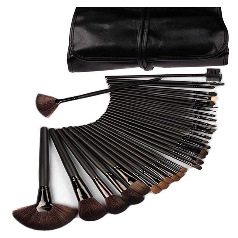 Набор кистей для макияжа Vander Professional Black набор из 32 большие косметические