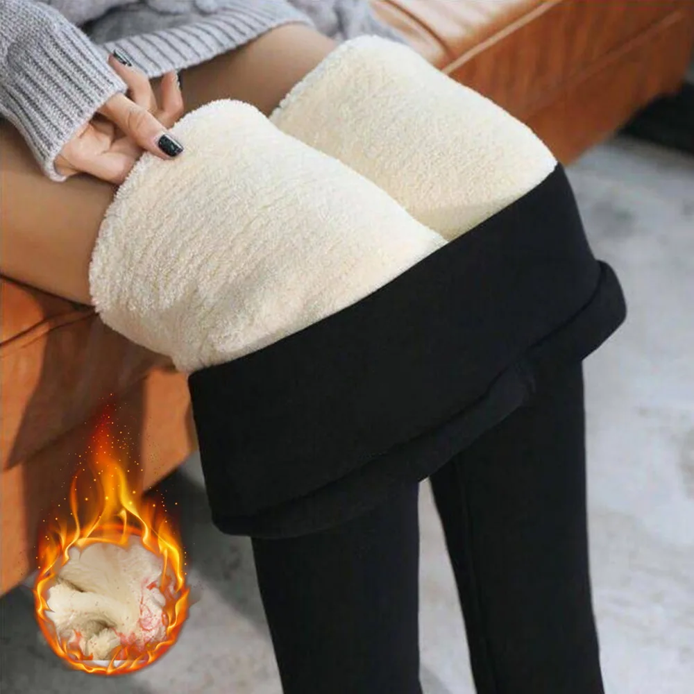

winter Women Legging Velvet Keep Warm Hight Waist Yoga Pants Casual fleece lined Stretchy Comfortable plus female Thermal Pant