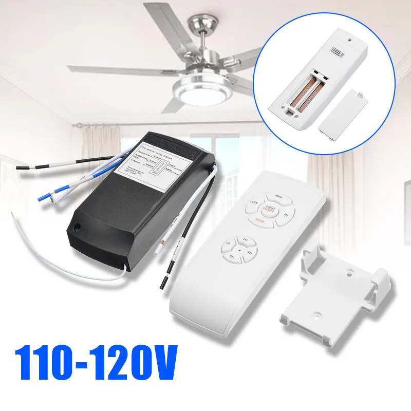 

1 Set110-120V Ceiling Fan Lamp Remote Control Universal Wireless Timer Remote Control Home Indoor Ceiling Light Parts