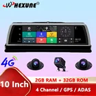 Видеорегистратор автомобильный, 4G, ADAS, GPS, Wi-Fi, 10 дюймов