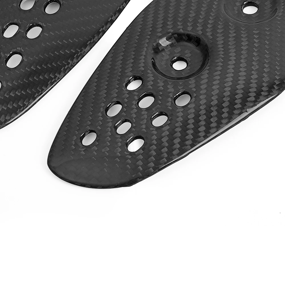 Реальные углеродного волокна мотоцикл каблук гвардии Rearset пластина для ног