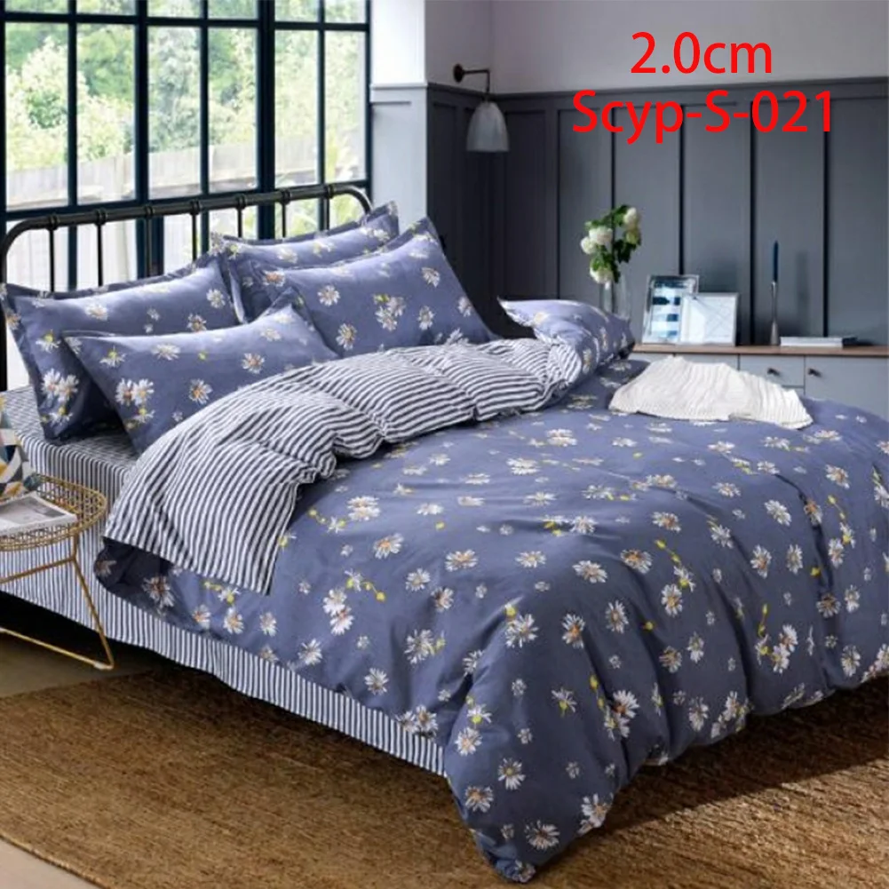 Мягкий прочный Комплект постельного белья удобная наволочка с цветами простыня