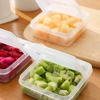 cheese slice storage box clamshell design stackable fresh keeping box refrigerator onion ginger fruit transparent box bjstore