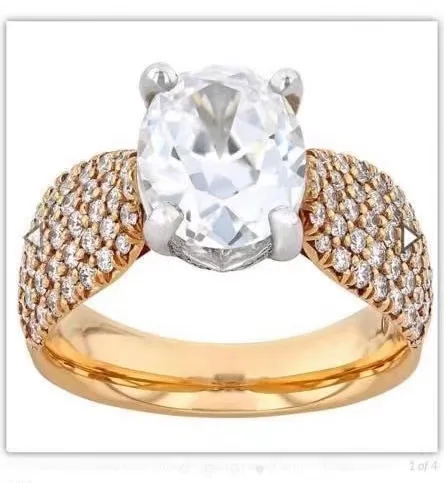 

Customized items Classic 2/3CT Moissanit ring Brilliant Cut jewelry .Wedding ring Engagement 585 wedding ring and engagement