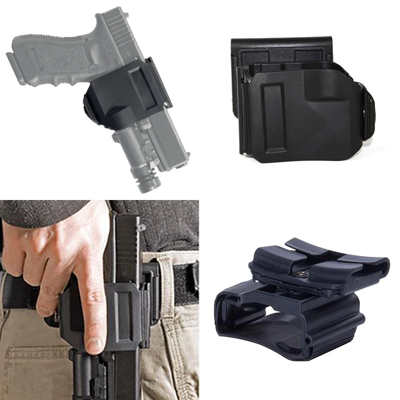 

Tactical Unversial Glock Waist Holster Gun Clip Molle For Standard G17 18 22 23 Airsoft Hunting Accessories Belt Clip Holster