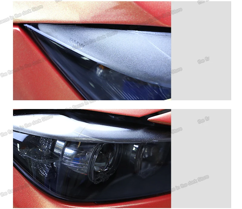 

Lsrtw2017 TPU Transparent Black Car Headlight Protective Film for Bmw 3 4 Series F30 F31 F32 F34 2013 2014 2015 2016 2017 2018
