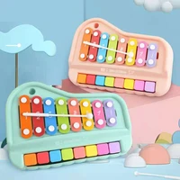 kids piano xylophone 2 in 1 toys colorful musical instruments toy childrens educational 8 scales keyboard instrument piano gift