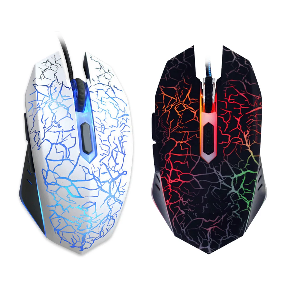 

VODOOL Professional Wired Gaming Mouse USB Wired Backlight Optical Mouse 4000DPI Adjustable 6 Buttons Gaming Mice for PC Gamer