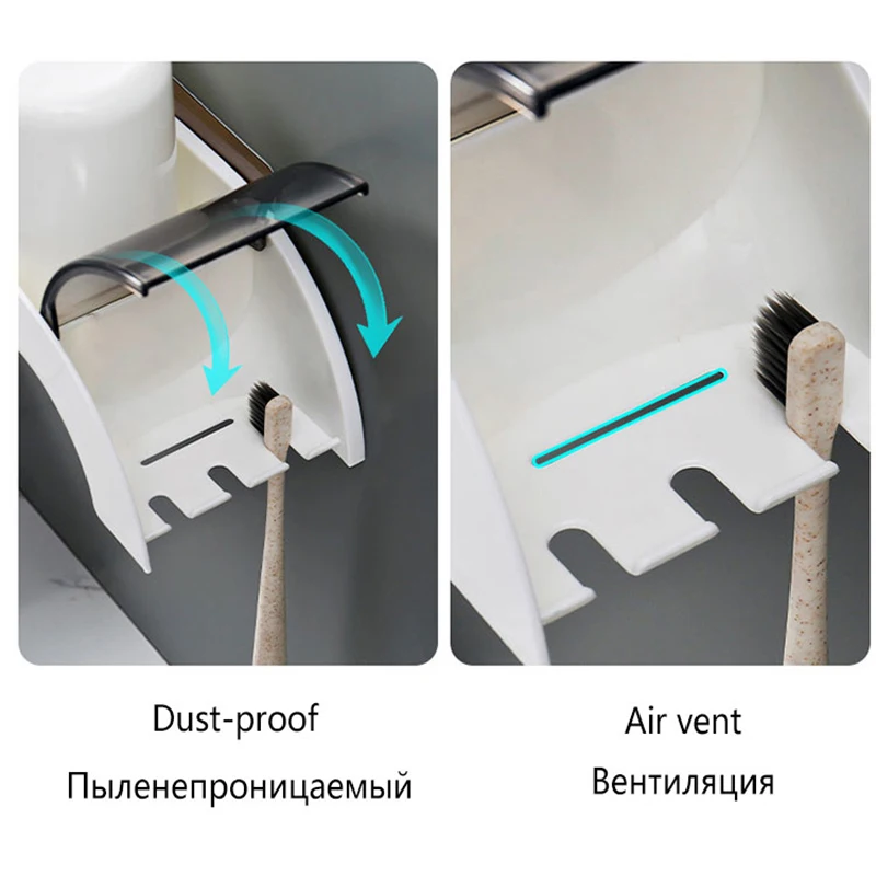 Baffect пластиковый держатель для зубных щеток органайзер перевернутой чашки
