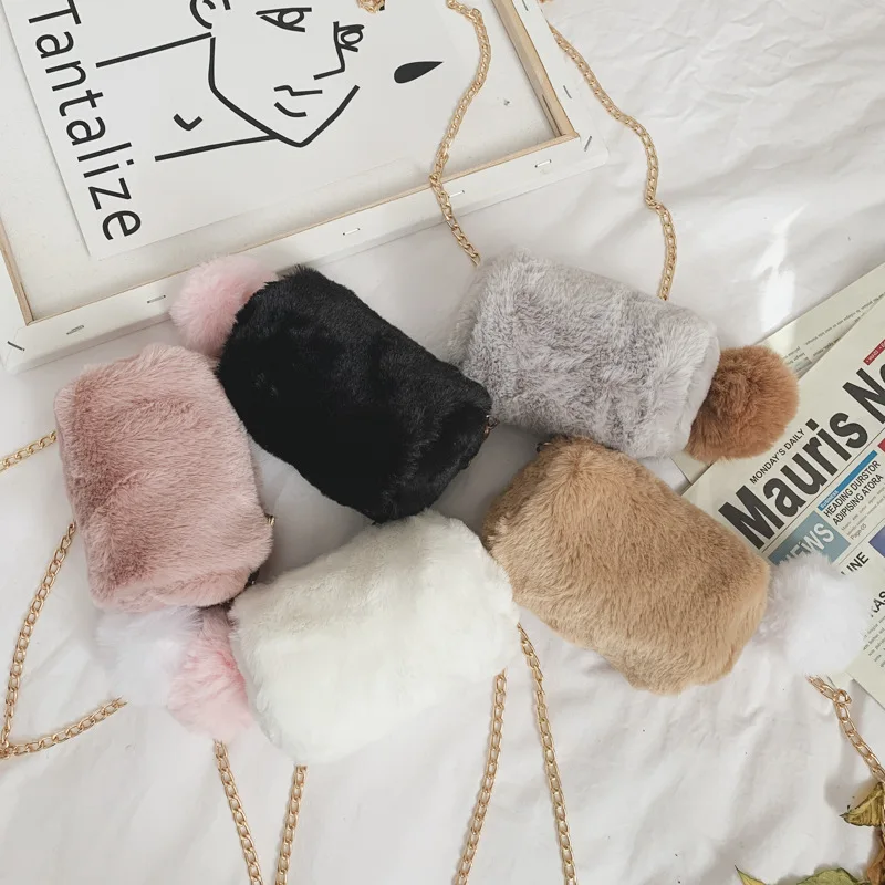 

Детский мини-кошелек на осень и зиму, милые плюшевые сумки через плечо для детей, кошельки и сумочки, Детский кошелек для монет для девочек