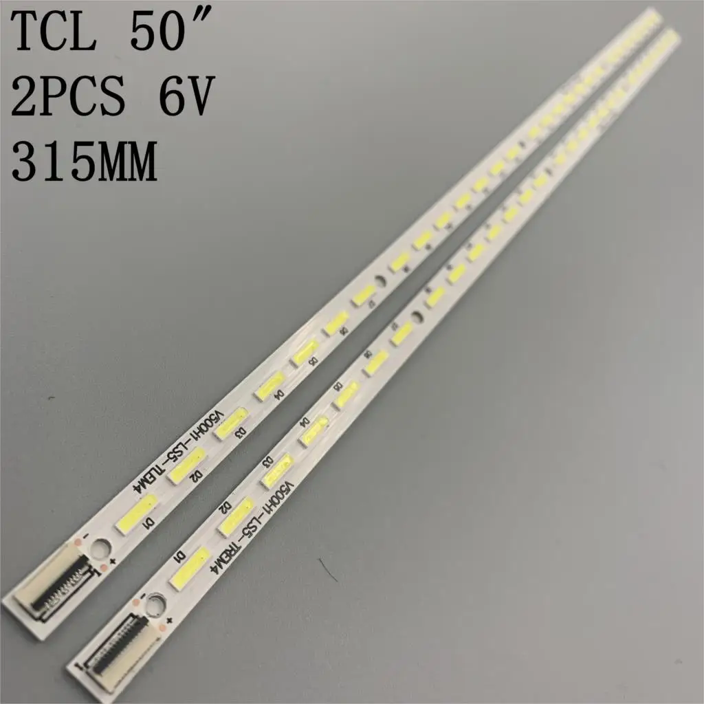 

2 Pieces 4A-D071074 LED strip V500H1-LS5-TLEM4 V500H1-LS5-TREM4 For TCL LE50D8800 L50E5000A L50E5050A LE50D880 L50E5010A