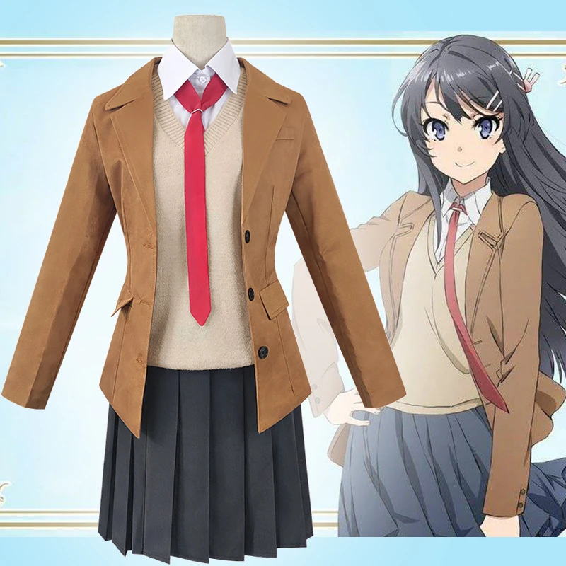 

Anime Comic Rascal Does Not Dream of Bunny Girl Senpai Cosplay costumes Sakurajima Mai Cosplay Costume Uniforms Suits Dresses