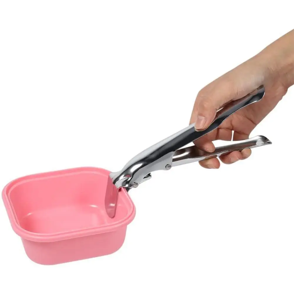 

2021 New Steel BBQ Grate Lifter Gripper Anti-hot Plate Pan tool Clamp X7D3