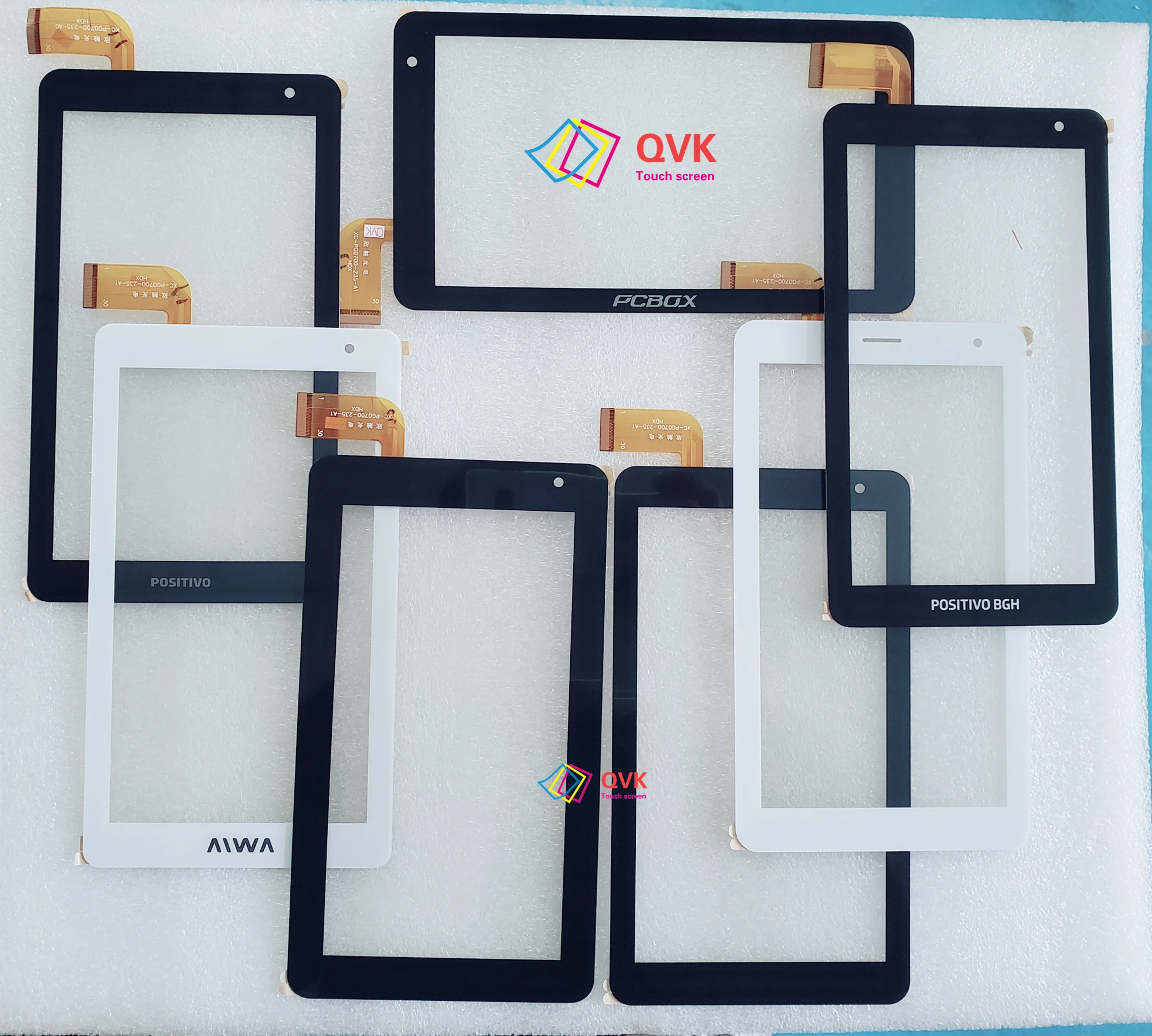 

7 Inch black touch P/N XC-PG0700-235-V0 A1 A0 Capacitive touch screen panel repair and replacement parts XC-PG0700-235