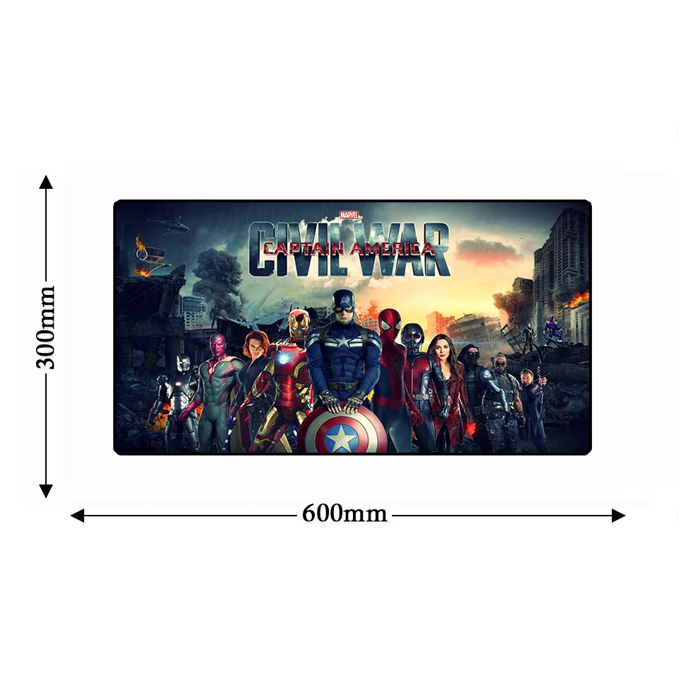 Grande 60*30 см аниме игры Бесконечность война Marvell Avengerse игровые коврики и чехлы