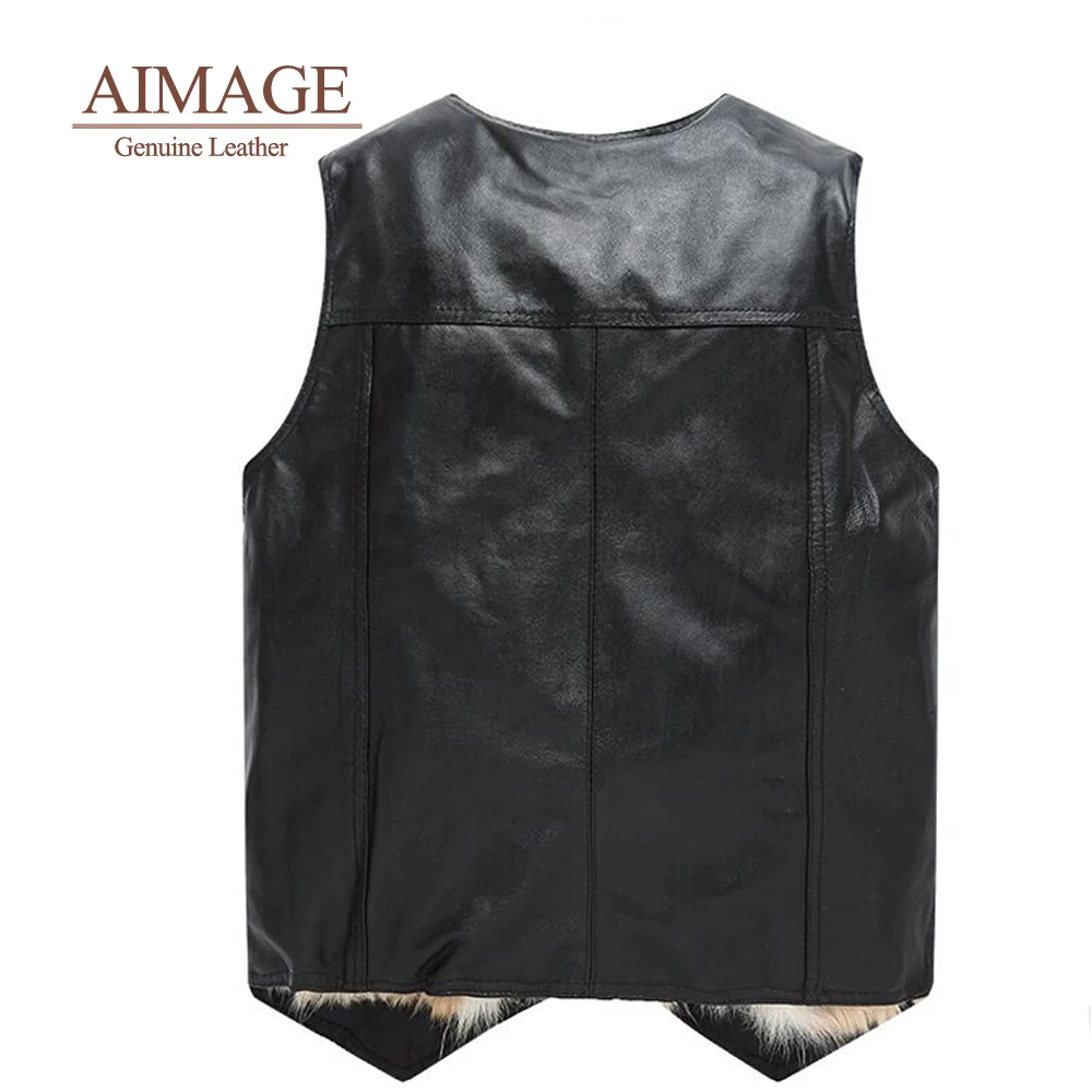 Мужская куртка из натуральной кожи Меховая и пальто зимний жилет тактическая