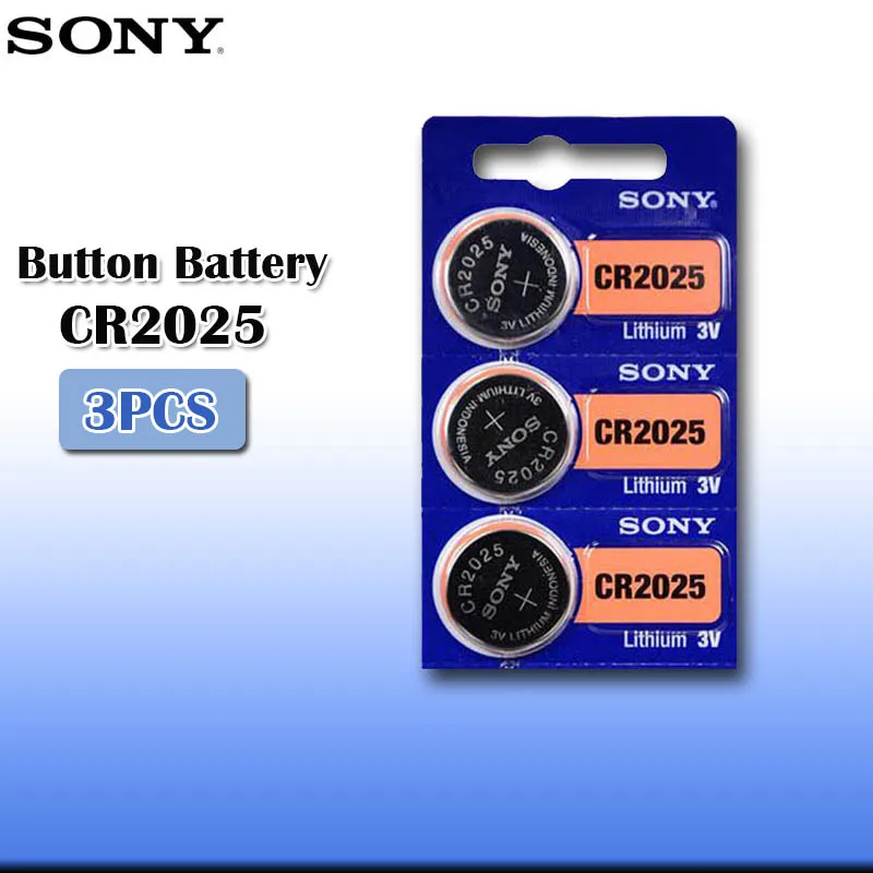 3 шт./лот sony CR2025 в 100% оригинальная литиевая батарея для часов пульт дистанционного