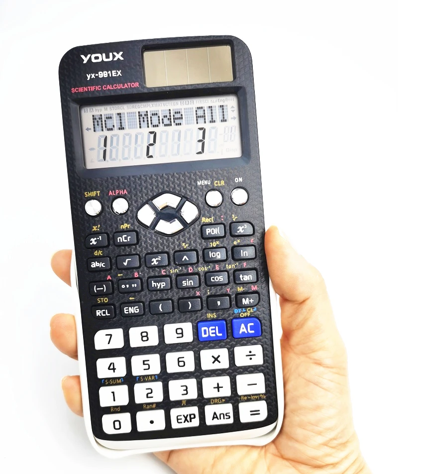 10 Цифровой научный калькулятор 240 функции статистики математика 2 линии Дисплей