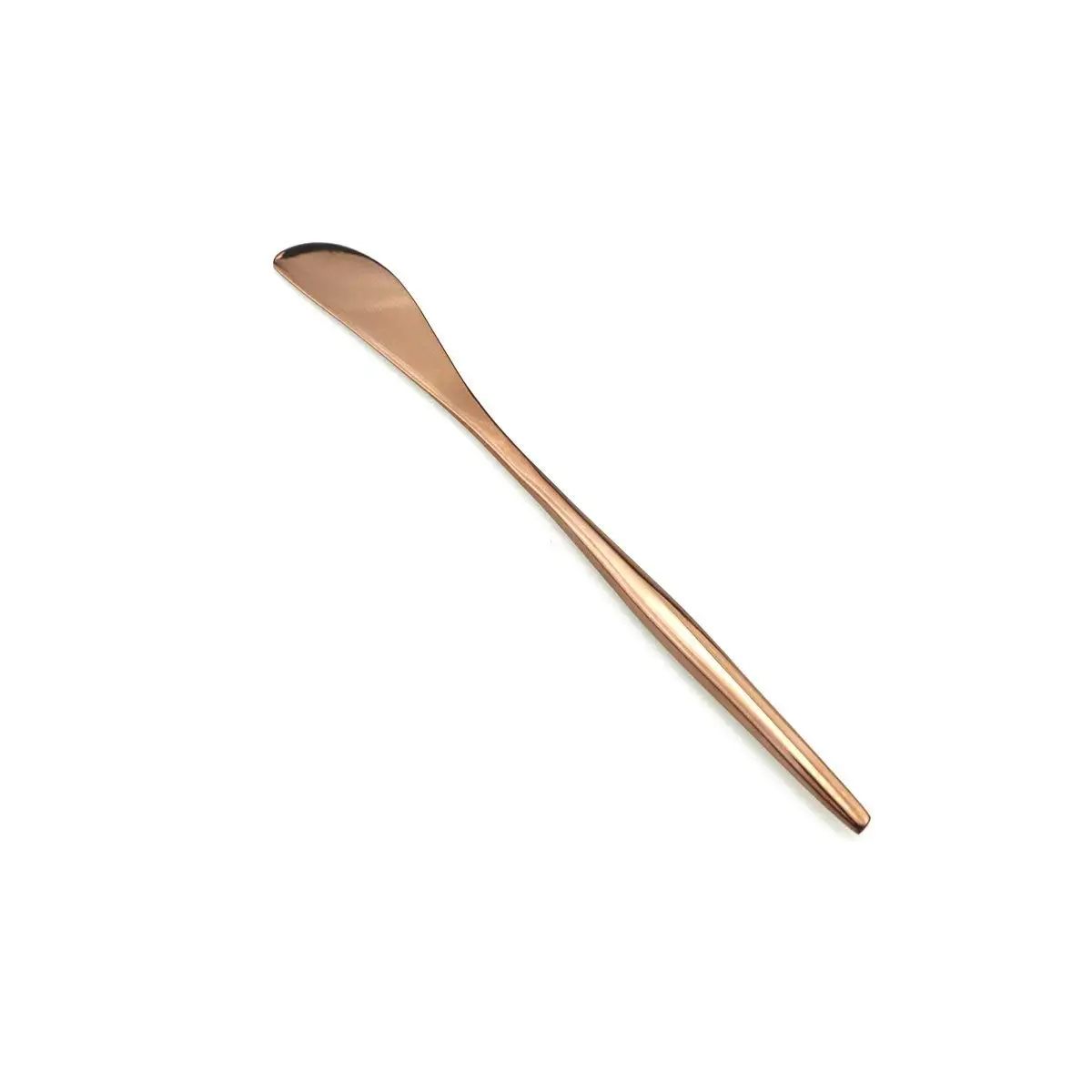 4-Piece Stainless Steel Dinnerware High Quality Metal Tableware Rose Gold Mirror Polished Butter Steak Knife Bagels Cheese | Дом и сад