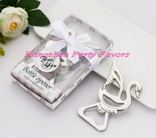 (25 шт./лот) Свадебные и вечерние сувениры лебедя штопор для винных бутылок