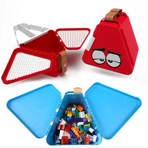 Новые милые портативные строительные блоки Сумка Набор кирпичи многофункциональная креативная коробка для хранения для детей игрушка для детей Подарки