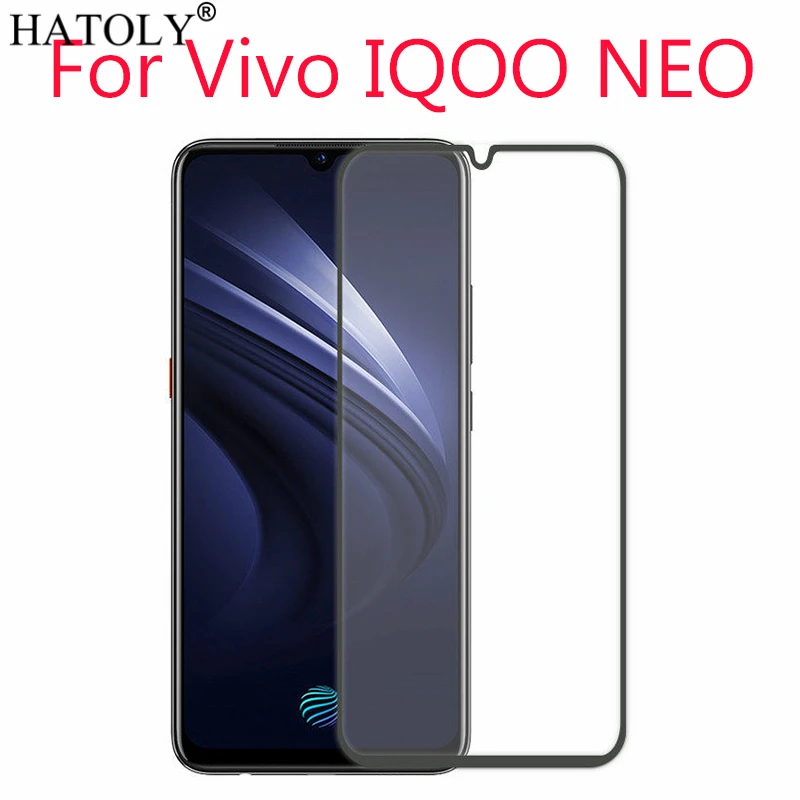 

2 шт., закаленное стекло для Vivo iQOO Neo, защита экрана Vivo S1 V1907, полное покрытие клея, стекло для Vivo iQOO Neo, 3D пленка с изогнутыми краями