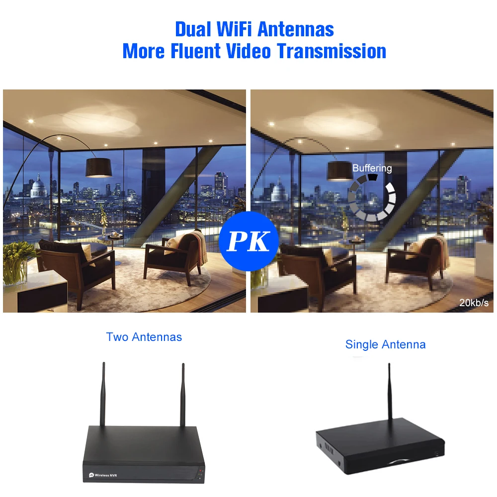 Водонепроницаемая Наружная цилиндрическая IP камера с Wi Fi 4 канала 1080P|Система