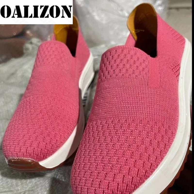 

Sneakers Woman Platform 2022 Autumn Sports Running Casual Shoes Loafers Women Breathable Soft Round Toe Plus Size Zapatos Mujer
