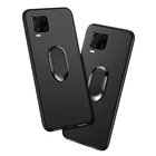 Чехол для ZTE Axon 11 4G 5G, красный, синий, черный, классический, с кольцом на палец, вращающимся на 360 градусов, из мягкого силикона