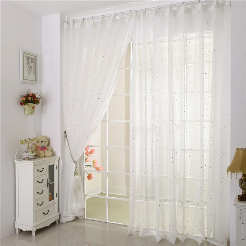 Белая однотонная Тюлевая занавеска для гостиной современные оконные занавески
