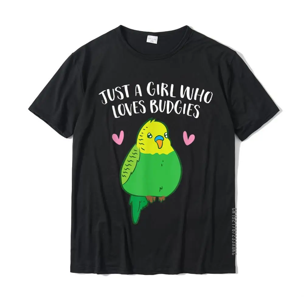 

Футболка просто девушка, которая любит Budgies, милые птицы, любовь Budgie, повседневные хлопковые мужские топы, рубашка, крутой модный топ, футболки