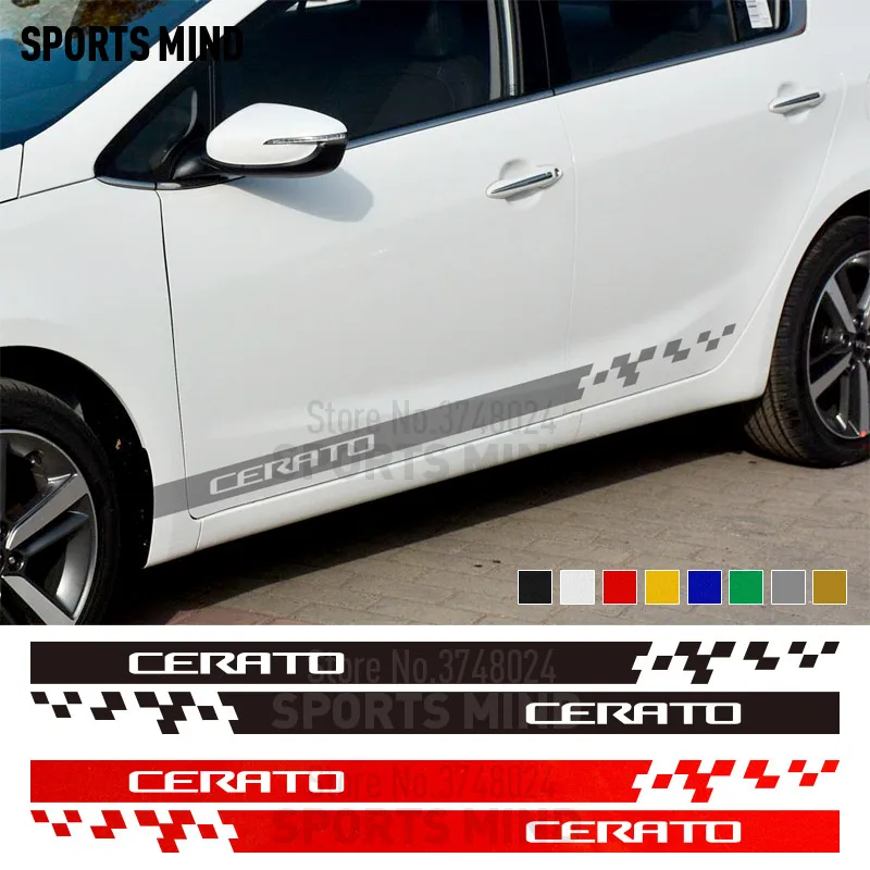 1 пара спортивных наклеек с боковой полосой на дверь автомобильные виниловые