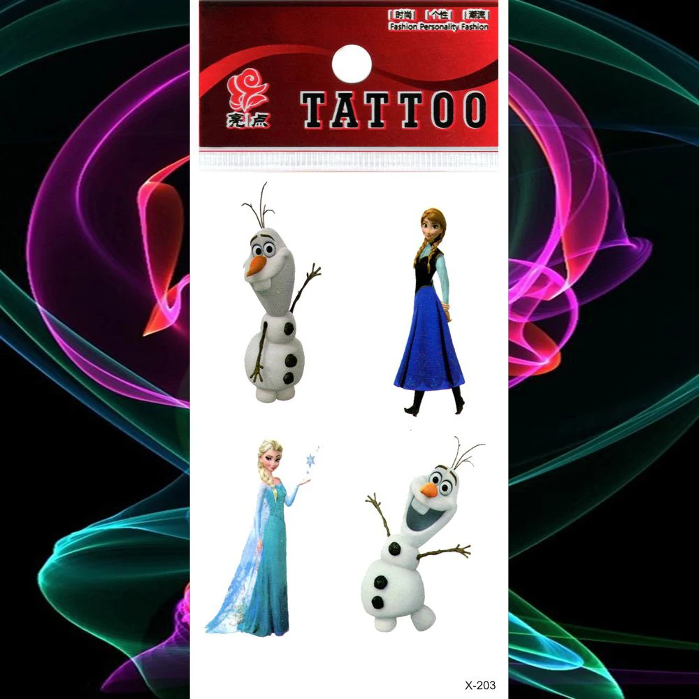 Милые водонепроницаемые наклейки для татуировок Временные татуировки боди-арт