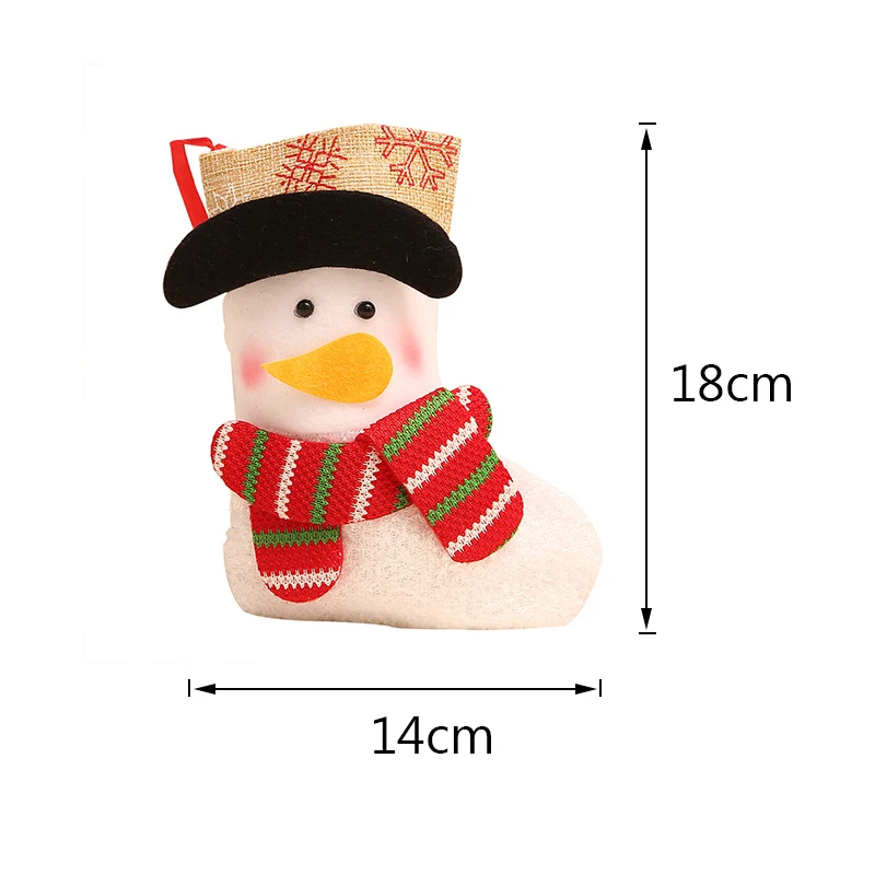 Рождественские чулки Xams дерево подвесной носок орнамент scloth плюшевый подарок