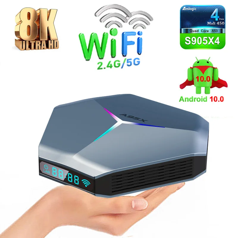 

A95XF4 Smart TV Box Android 11S905X4 Network Player 4G/64GB