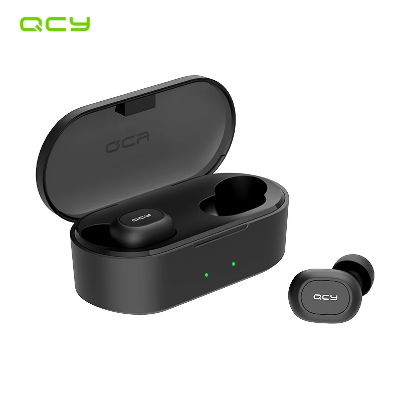 QCY QS2 TWS Mini Bluetooth V5.0 наушники истинные беспроводные 3D стереозвук двойной микрофон