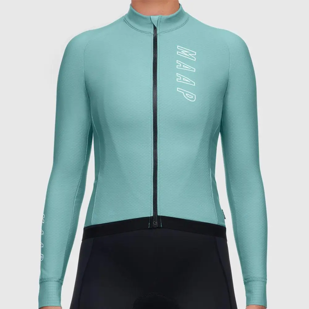 2020 MAAP Женская велосипедная Джерси с длинным рукавом профессиональная команда MTB