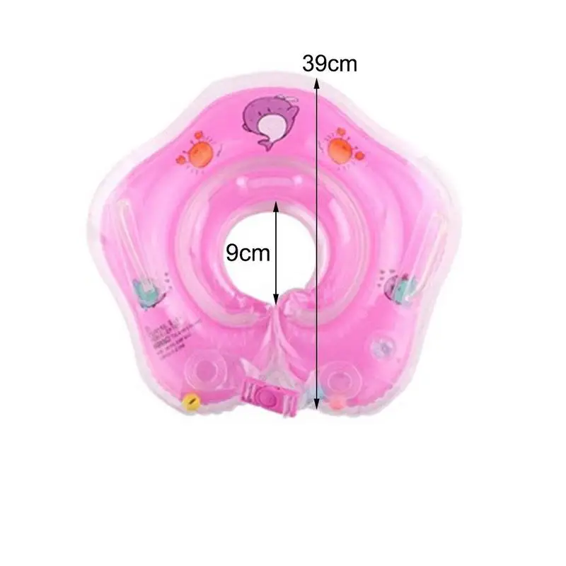 

3 Color Swimming Baby Accessories Neck Float Ring Safety Infant Float Circle For Bathing Inflatable Water Inflatable