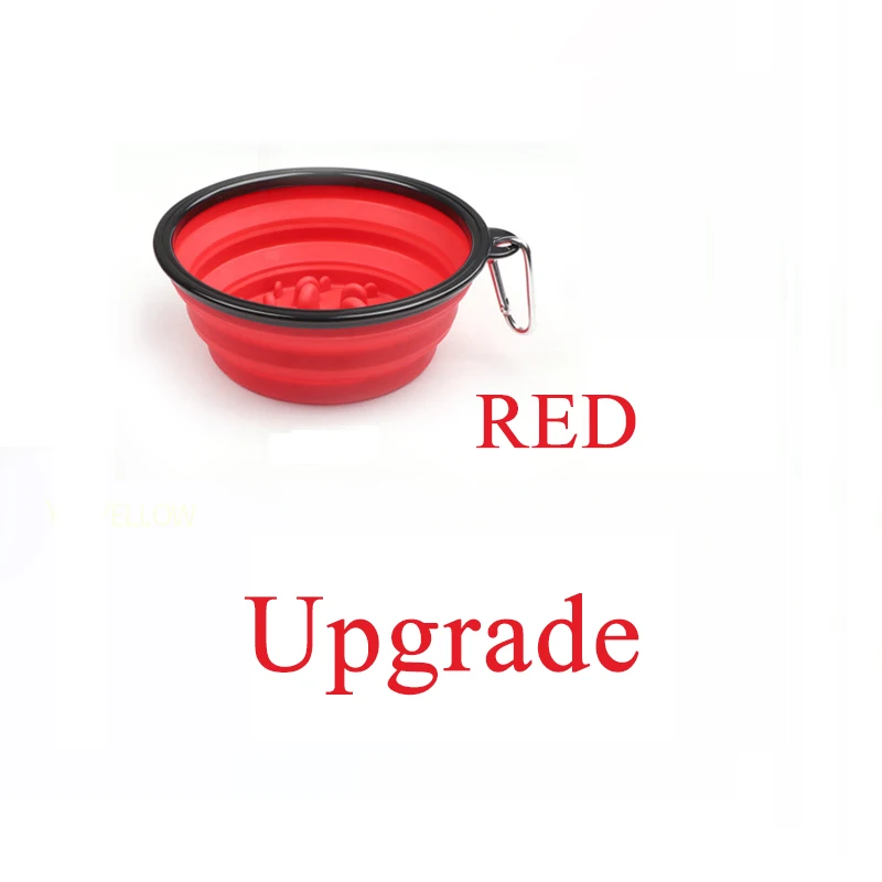 Red Bowl Игрушки для собак, пищевая кормушка, обучающая игрушка-головоломка для собак, интерактивная обучающая игра IQ, игрушка против удушья, медленная кормушка - Цвет: Red Bowl