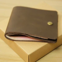 manmade breif card holders retro leather minimalist wallet for credit cards man women wallet porte carte leather goods