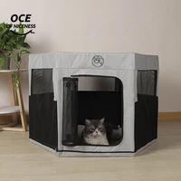 oce pet tent portable pet playpen dog house dog kennel folding octagonal cage cats house dog cat accessories house for dogs