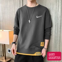 mens i%d0%banike%d1%81 sweater spring and autumn 2021 new casual hooded loose trend fashion fake two simple tops