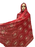 latest african women 100 cotton scarf muslim women hijab scarfs big size cotton scarf for shawls pray shawlshb019