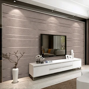 Замшевый нетканый материал, 3D полосатые обои для стен, рулон, Современная гостиная, диван, ТВ, фон для дома, обои