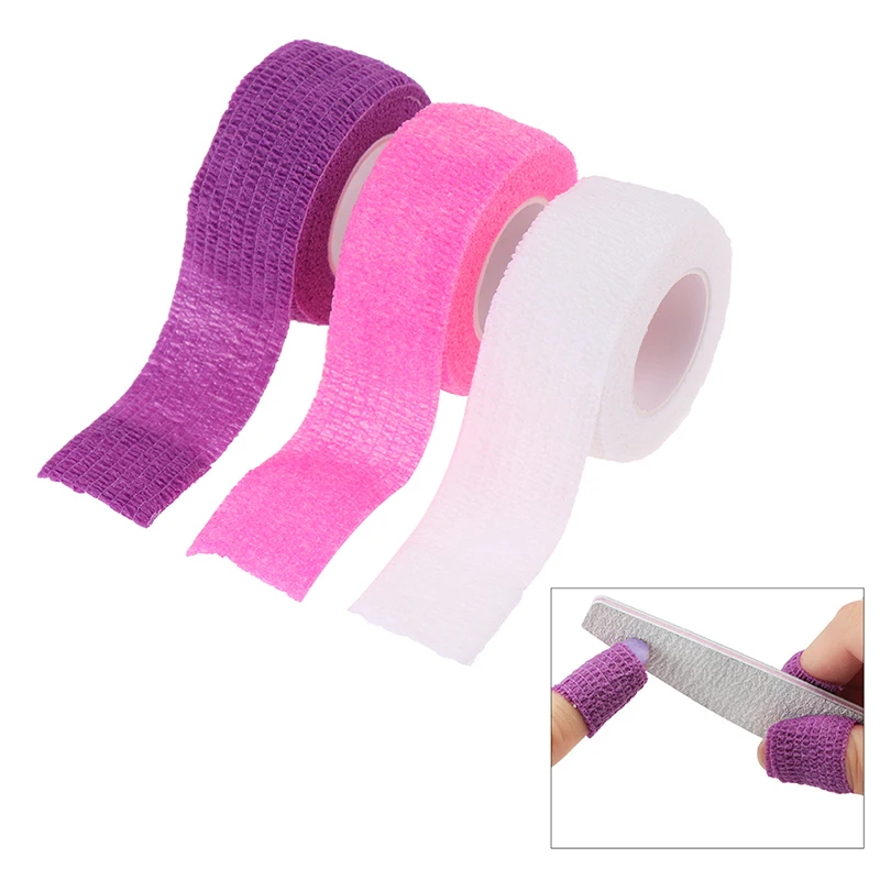 

1Roll Self-Adhesive Elastic Wrap Bandage Disposable Non Woven Tape Breathable Nail Remover Strap