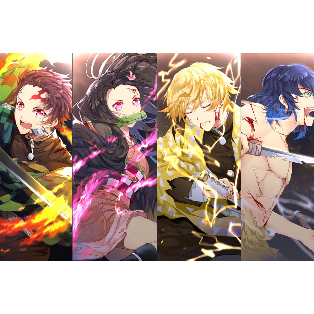 

Home Decor 5D Diamond Embroidery Demon Slayer Kimetsu No Yaiba Painting Japan Anime Full Square Drill Cross Stitch Pictures Wall